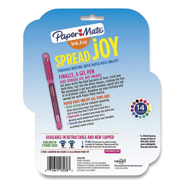 Paper Mate® Inkjoy Gel Pen, Stick, Medium 0.7 Mm, Assorted Ink And Barrel Colors, 8-pack freeshipping - TVN Wholesale